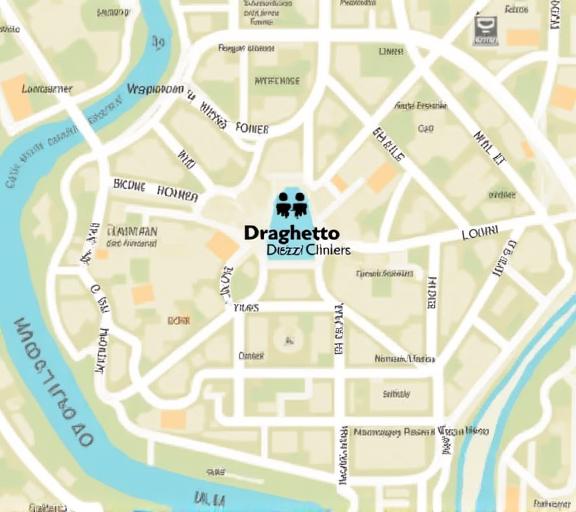 Mappa che indica la posizione del ristorante Draghetto Delizie a Firenze.